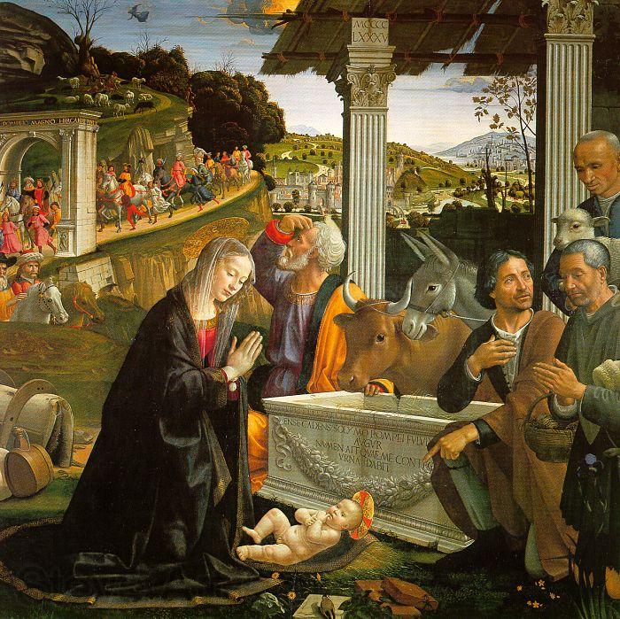 Domenico Ghirlandaio Nativity  1 Spain oil painting art